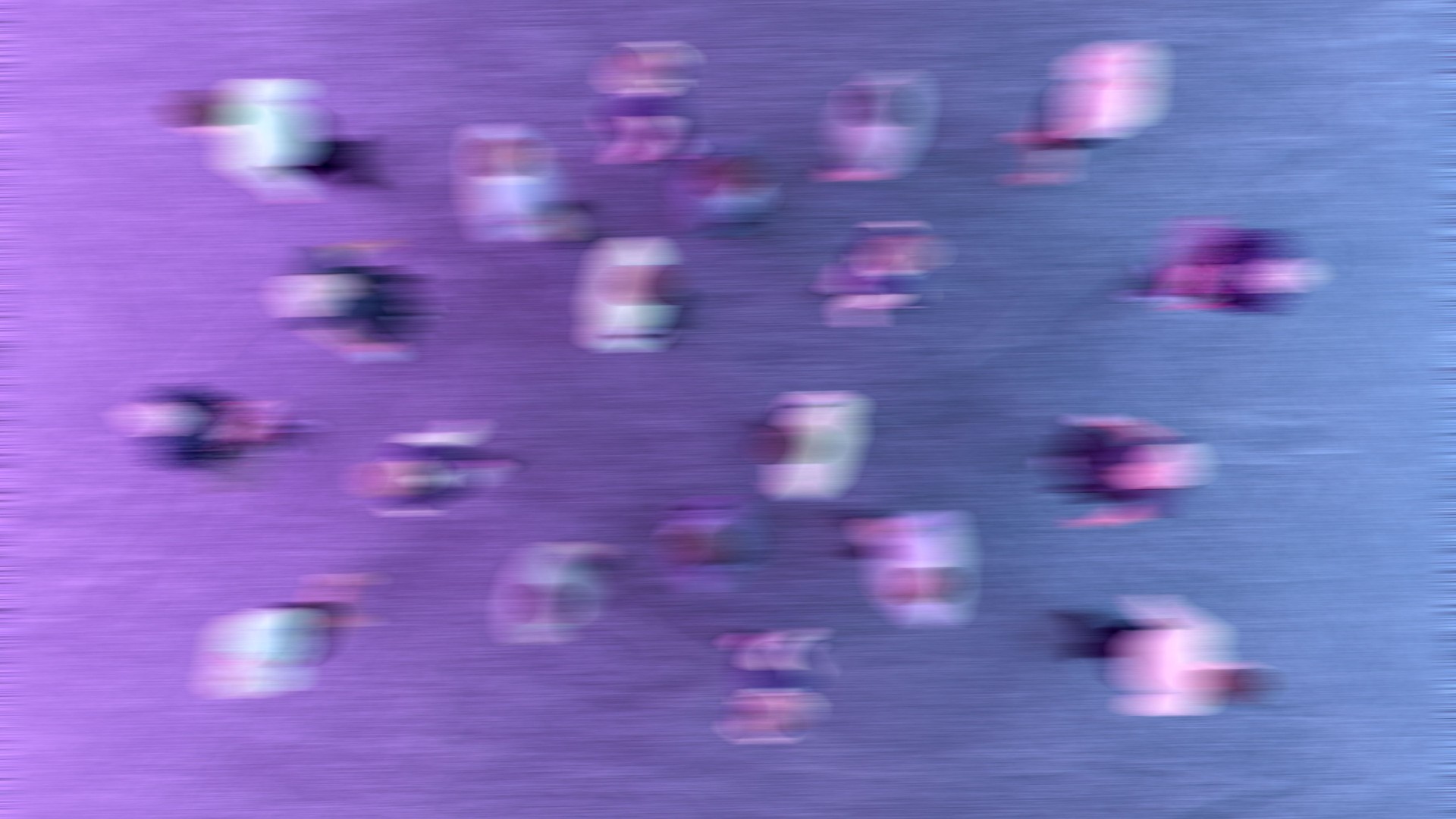 Blurred motion people